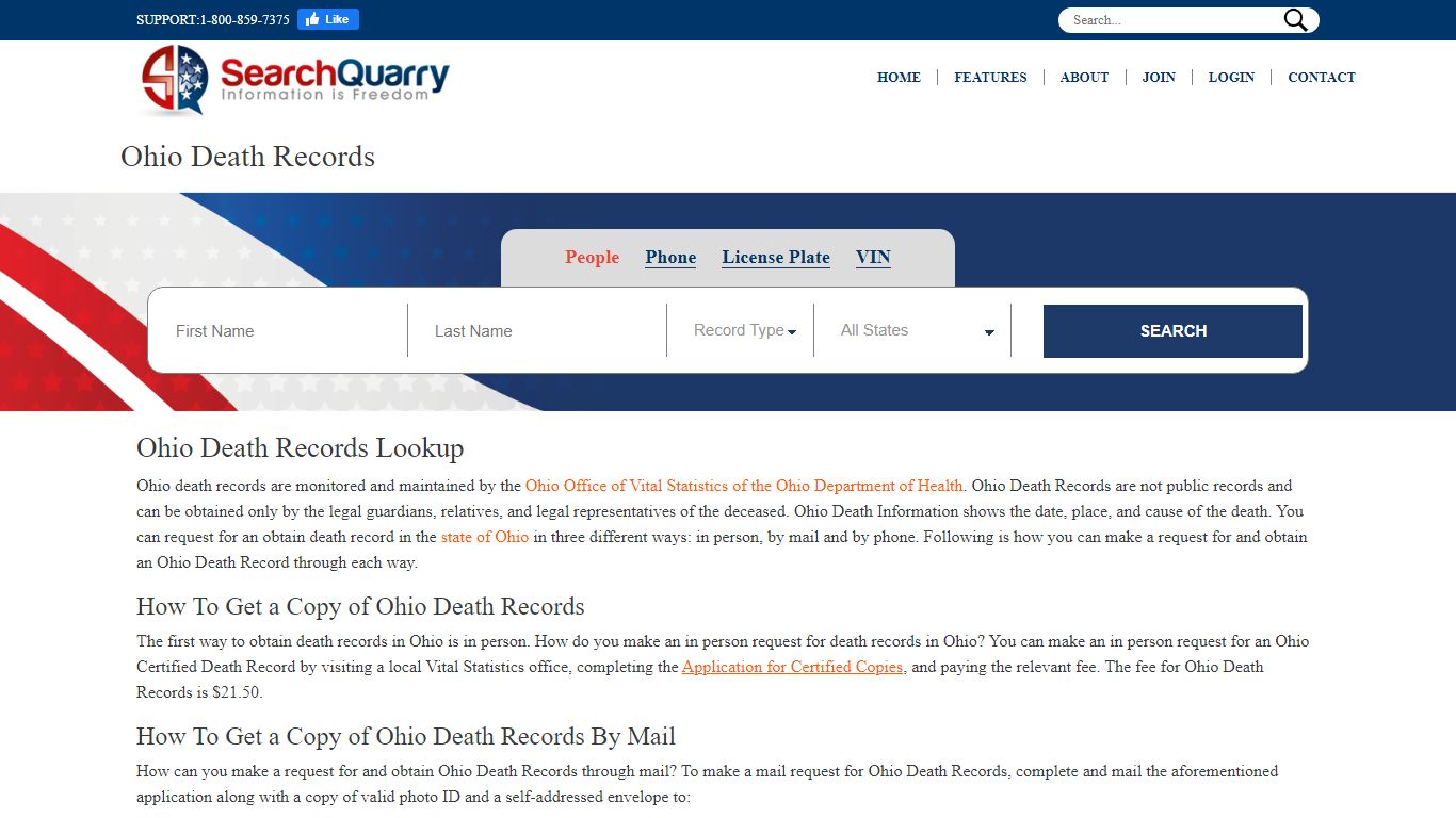 Free Ohio Death Records | Enter a Name to View Ohio Death Records Online